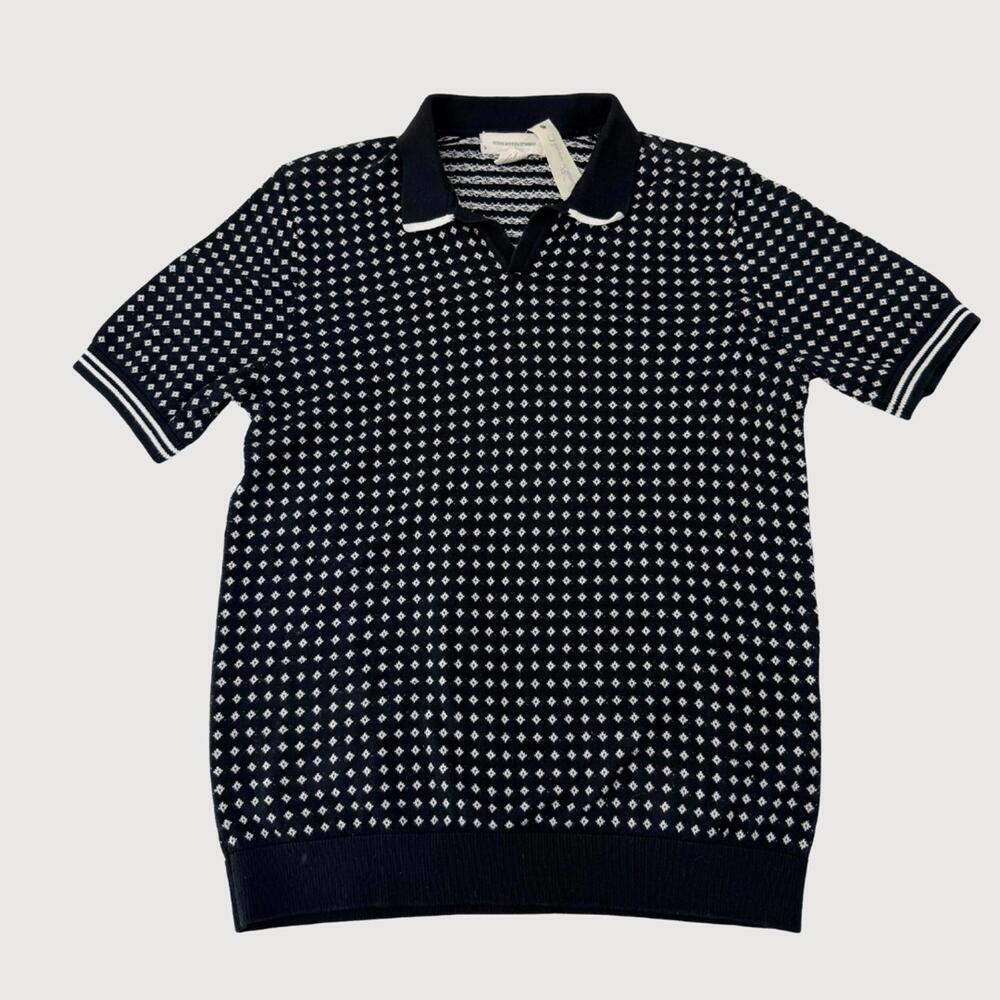Frederik Anderson Polo Knit Short Sleeve Black S